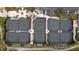Aerial view of four well-maintained tennis courts at 5301 Laurel Oak Ct, North Port, FL 34287