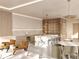 Elegant wine bar with marble island, seating, and wine storage at 223 Golden Gate Point # 9C, Sarasota, FL 34236