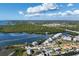 Aerial view of waterfront homes and community at 1910 Oregon Trl, Englewood, FL 34224