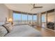 Main bedroom with stunning water views and private balcony at 3040 Grand Bay Blvd # 283, Longboat Key, FL 34228