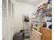 Storage closet with shelving and ample space at 840 Audubon Dr # 840, Bradenton, FL 34209