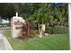 St. Andrews Park entrance with landscaping and signage at 909 Barclay Ct, Venice, FL 34293
