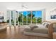 Spacious bedroom with large windows providing ample natural light and city views at 340 S Palm Ave # 15, Sarasota, FL 34236