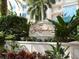 Sara Bande building signage with landscaping at 340 S Palm Ave # 15, Sarasota, FL 34236