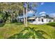 Private backyard with mature trees and landscaping at 6033 Arlene Way # 3, Bradenton, FL 34207