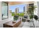 Spacious balcony offering stunning city and water views at 509 Golden Gate Pt # 2, Sarasota, FL 34236
