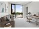 Home office with large window and built-in workspace at 509 Golden Gate Pt # 2, Sarasota, FL 34236