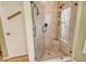 Large walk-in shower with glass enclosure at 328 Eden Dr, Englewood, FL 34223