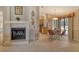 Casual dining area with a view of the pool and kitchen at 328 Eden Dr, Englewood, FL 34223