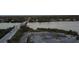 Aerial view of bridge and parking area at 328 Eden Dr, Englewood, FL 34223