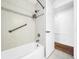 Bathroom with tub and shower combination at 107 Los Cedros Dr, Anna Maria, FL 34216