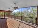 Relaxing screened porch overlooking trees at 107 Los Cedros Dr, Anna Maria, FL 34216