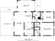 1227 sq ft floor plan featuring 2 bedrooms, 2 baths, living room, Gathering room and screened porch at 107 Los Cedros Dr, Anna Maria, FL 34216