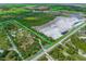 Expansive aerial view of the property showing the landscape, structures, and neighboring area, showcasing its prime location and size at 34452 Singletary Rd, Myakka City, FL 34251
