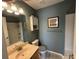 Bathroom with tub, toilet, sink, and vanity at 8807 White Sage Loop # 1903, Lakewood Ranch, FL 34202