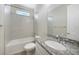Bathroom with shower/tub combo, toilet and granite vanity at 2275 Hamburg Ln, Punta Gorda, FL 33983