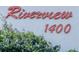 Building signage indicating address 1400 Riverview at 1400 Barcarrota Blvd W # 201, Bradenton, FL 34205