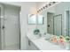 Clean bathroom with shower and double vanity at 4640 Tower Hill Ln # 2322, Sarasota, FL 34238