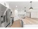 Modern kitchen with stainless steel appliances and granite countertops at 196 Arch Dr, Rotonda West, FL 33947