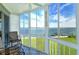 Spacious lanai with stunning waterfront views at 771 John Ringling Blvd # 22Fair, Sarasota, FL 34236