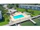 An inviting community pool at Sarasota Harbour East, offering a relaxing waterfront view at 771 John Ringling Blvd # 22Fair, Sarasota, FL 34236