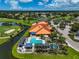 Resort-style pool with patio and clubhouse at 4115 Putter Pl # 4115, Bradenton, FL 34203