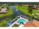 Resort-style pool with shaded seating and a bar at 4115 Putter Pl # 4115, Bradenton, FL 34203