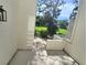 Private patio with access to the backyard at 5188 Marsh Field Ln # 93, Sarasota, FL 34235