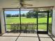Spacious screened patio with golf course view at 5188 Marsh Field Ln # 93, Sarasota, FL 34235