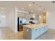Modern kitchen with stainless steel appliances and an island at 1575 Laurel Brook Ln, Port Charlotte, FL 33953