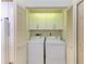 Convenient laundry room with washer and dryer included at 5372 Pamela Wood Way # 7, Sarasota, FL 34233