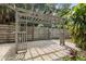 Backyard pergola and patio area at 7754 Westmoreland Dr, Sarasota, FL 34243