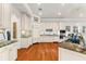 Spacious kitchen featuring granite countertops, custom cabinetry, and a center island offering plenty of room to cook at 757 Hideaway Bay Dr, Longboat Key, FL 34228