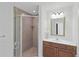 Bathroom features a walk-in shower and a modern vanity at 7718 Lake Vista Ct # 408, Lakewood Ranch, FL 34202