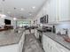 Modern kitchen with stainless steel appliances and granite countertops at 8624 Rain Song Rd, Sarasota, FL 34238
