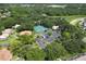 Aerial view of community tennis courts and parking at 5524 37Th E St # 0, Bradenton, FL 34203