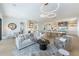 Spacious living room with open floor plan and kitchen views at 111 Gull Dr, Anna Maria, FL 34216