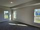 Spacious bedroom with neutral walls, carpeted floors, and natural light from three windows at 2600 Averland Loop, North Port, FL 34287