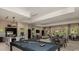 Large clubhouse with pool table and kitchen at 6098 Mesa Gln, Bradenton, FL 34203