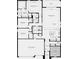 Detailed floor plan showcasing the layout of the home, including bedrooms, bathrooms, and a three-car garage at 1580 Laurel Brook Ln, Port Charlotte, FL 33953