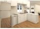 Kitchen featuring stainless steel appliances, white cabinets, and a bright window over the sink at 256 Ravenswood Blvd, Port Charlotte, FL 33954
