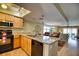 Kitchen with granite countertops and stainless steel appliances at 301 S Gulf Blvd # 20, Placida, FL 33946