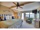 Spacious main bedroom with ocean views and private balcony at 301 S Gulf Blvd # 20, Placida, FL 33946