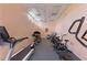 Community gym featuring a treadmill, elliptical and stationary bike at 4410 Fairways Blvd # 406, Bradenton, FL 34209