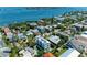 Aerial view showcasing home's location and neighborhood at 2314 Avenue B, Bradenton Beach, FL 34217