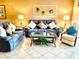Relaxing living room with reclining sofas and stylish decor at 6503 Stone River Rd # 109, Bradenton, FL 34203