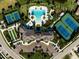 Resort-style pool and tennis courts at 5565 Long Shore Loop, Sarasota, FL 34238