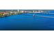 Wide aerial shot of the waterfront, bridge and city skyline in the background at 210 3Rd W St # 8407, Bradenton, FL 34205