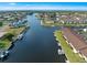 Stunning aerial showcasing waterfront property and community at 3920 Bal Harbor Blvd # D8, Punta Gorda, FL 33950