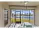 Enjoy water views from this screened porch, complete with seating at 3920 Bal Harbor Blvd # D8, Punta Gorda, FL 33950